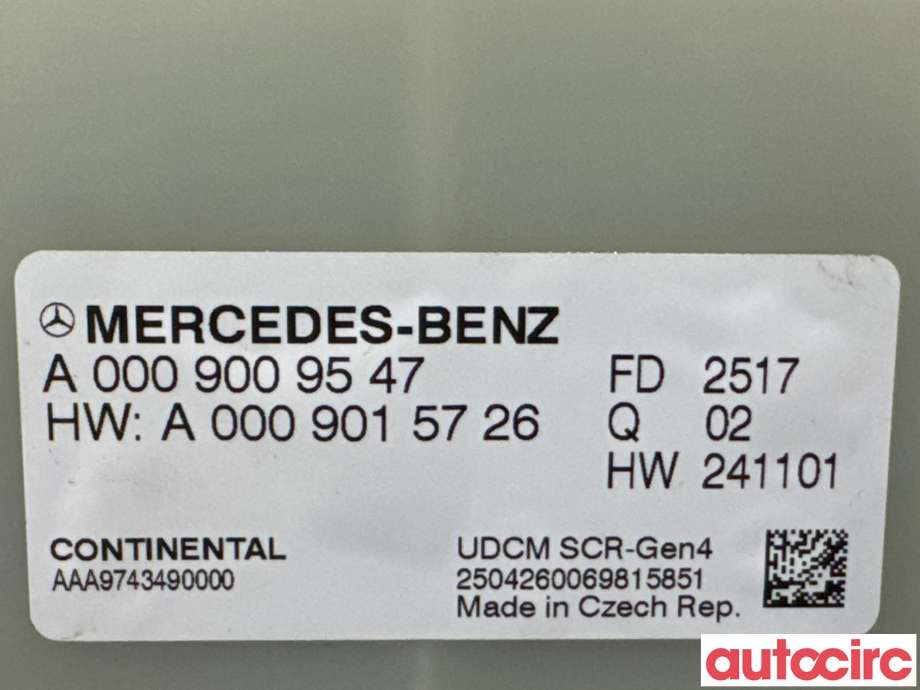 Styreenhet diverse til Mercedes Vito 2014-->> (W447) (W447) (MERCEDES|A0009009547|AAA9743490000)