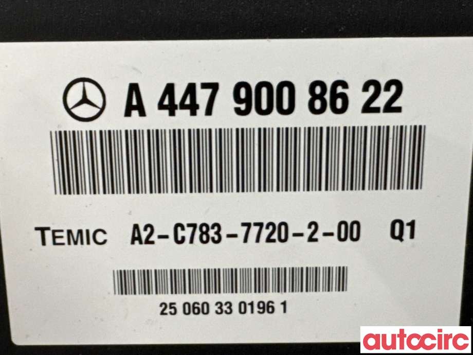 Styreenhet nivå/luftfjæring til Mercedes Vito 2014-->> (W447) (W447) (MERCEDES|A4479005224|A2-C783-7720-2-00|A4479008622)