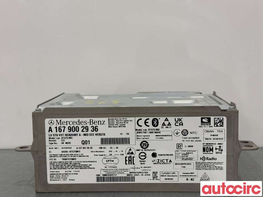 Bilstereo navigasjon til Mercedes Vito 2014-->> (W447) (W447) (MERCEDES|A1679002936|NTG7QMID|A1679001937)