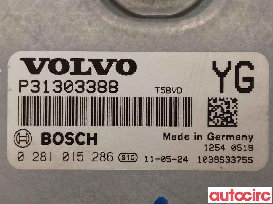 Styreenhet motor til Volvo V70 2005-2007 (Type II, Fase 2)  (VOLVO|36002593|0281015286|31303388)
