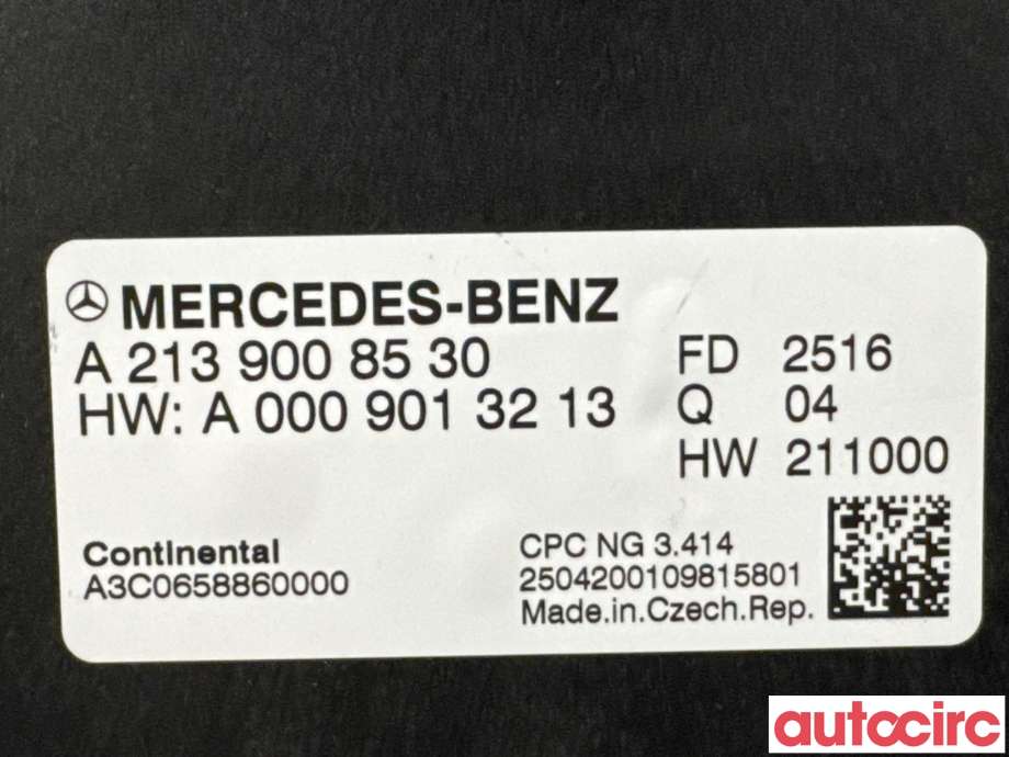 Styreenhet diverse til Mercedes Vito 2014-->> (W447) (W447) (MERCEDES|A2139008530|A3C0658860000)