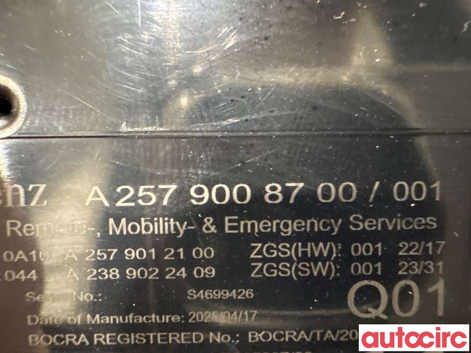 Styreenhet diverse til Mercedes Vito 2014-->> (W447) (W447) (MERCEDES|A2389000506||A2579008700)