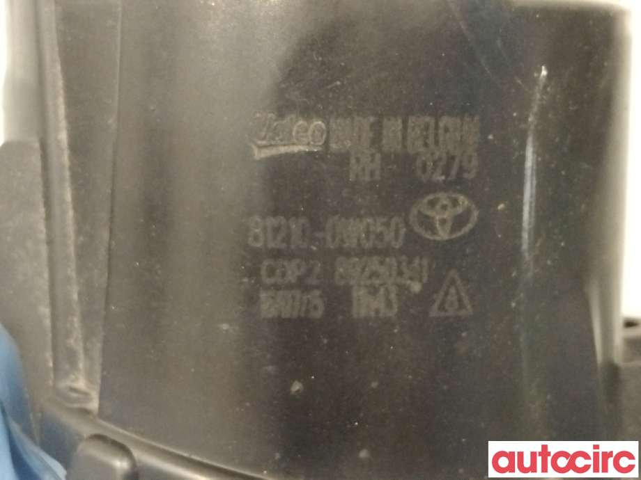 Tåkelykt høyre foran til Toyota Avensis 2015-2019 (Type III, Fase 2)  (TOYOTA|812100W050|89250341)