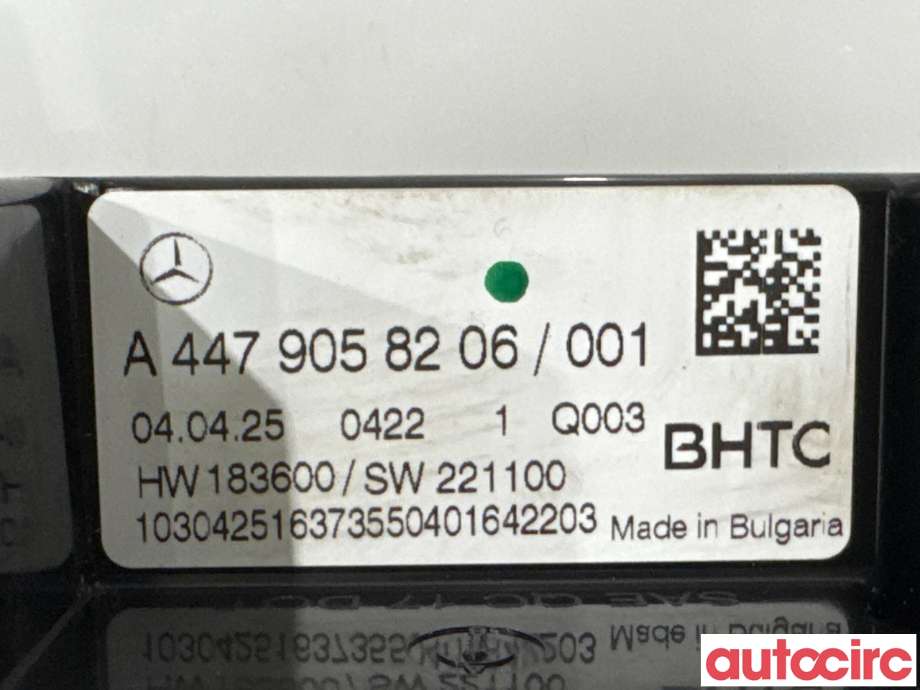 Varmeapparat betjening til Mercedes Vito 2014-->> (W447) (W447) (MERCEDES|A4479058206|)