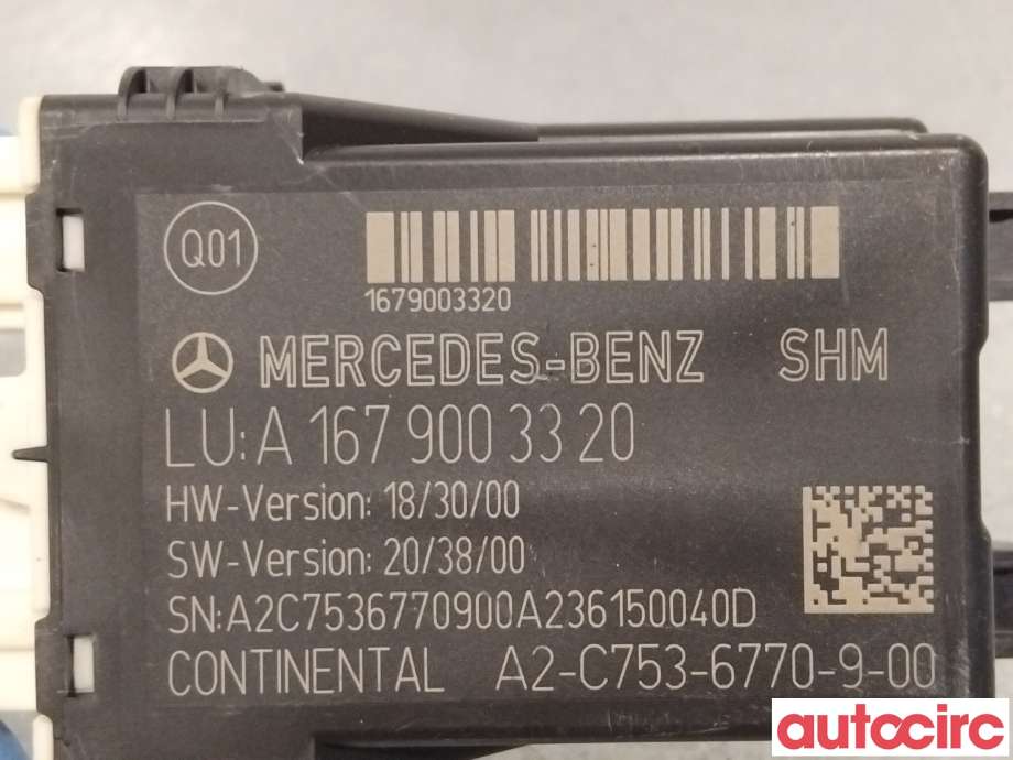 Styreenhet diverse til Mercedes Sprinter 2013-2018 (Fase 2) (906) (906) (MERCEDES|A1679003320|A2-C753-6770-9-00)