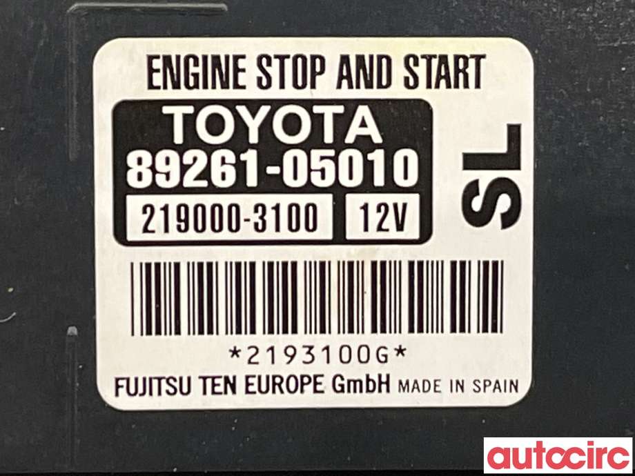 Styreenhet diverse til Toyota Avensis 2015-2019 (Type III, Fase 2) (TOYOTA|8926105010)