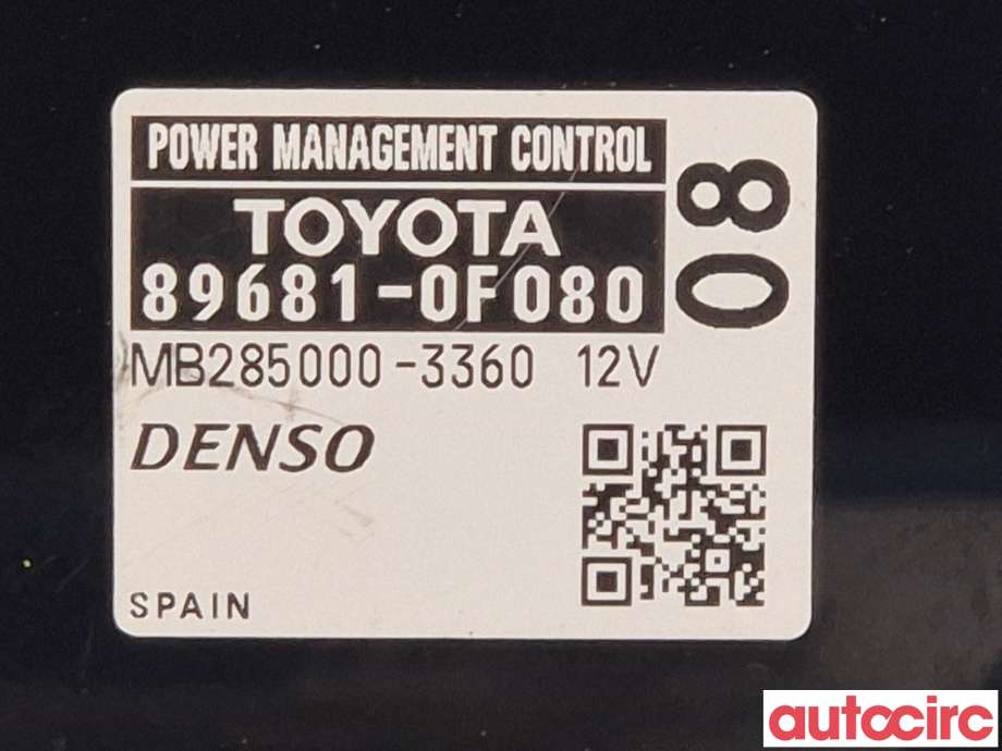 Styreenhet diverse til Toyota Avensis 2015-2019 (Type III, Fase 2)  (TOYOTA|896810F080)