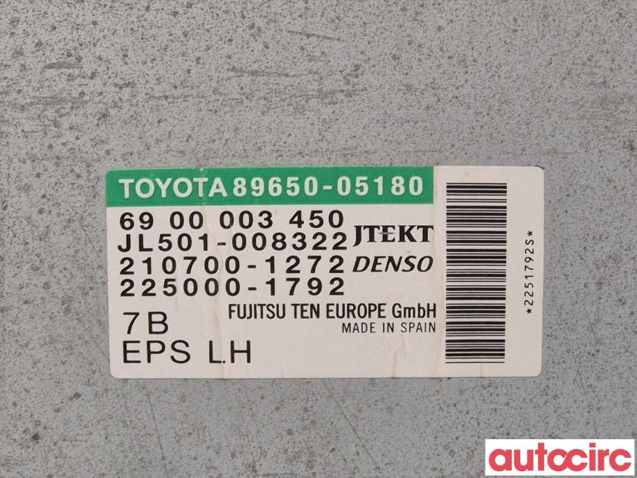 Styreenhet servo til Toyota Avensis 2015-2019 (Type III, Fase 2) (TOYOTA|8965005180)