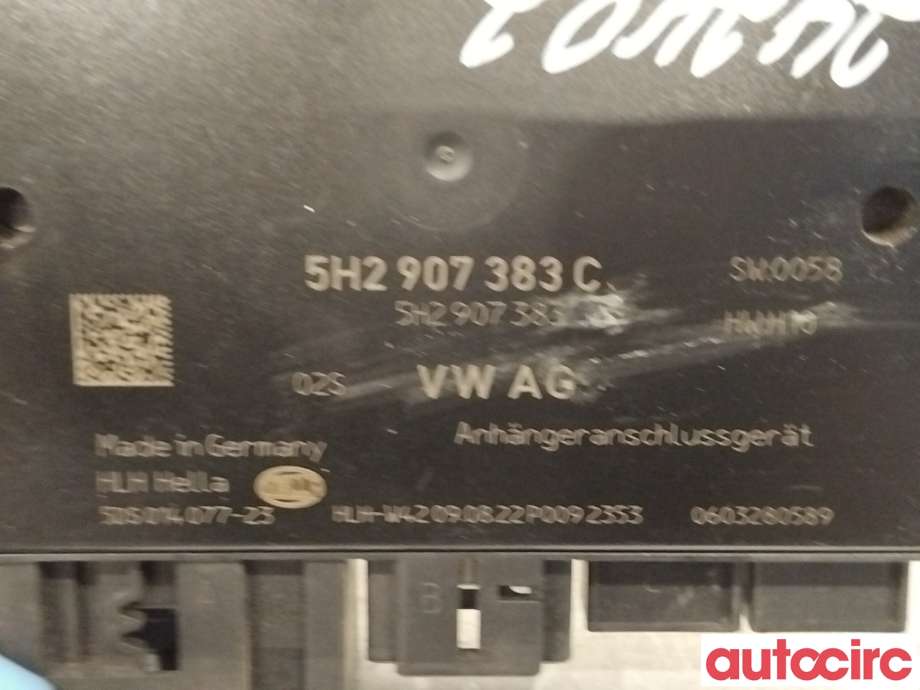 Styreenhet hengerfeste til VW Passat 2015-2019 (Fase 1) (B8) (B8) (VOLKSWAGEN|5H2907383C|5DS014077-23)