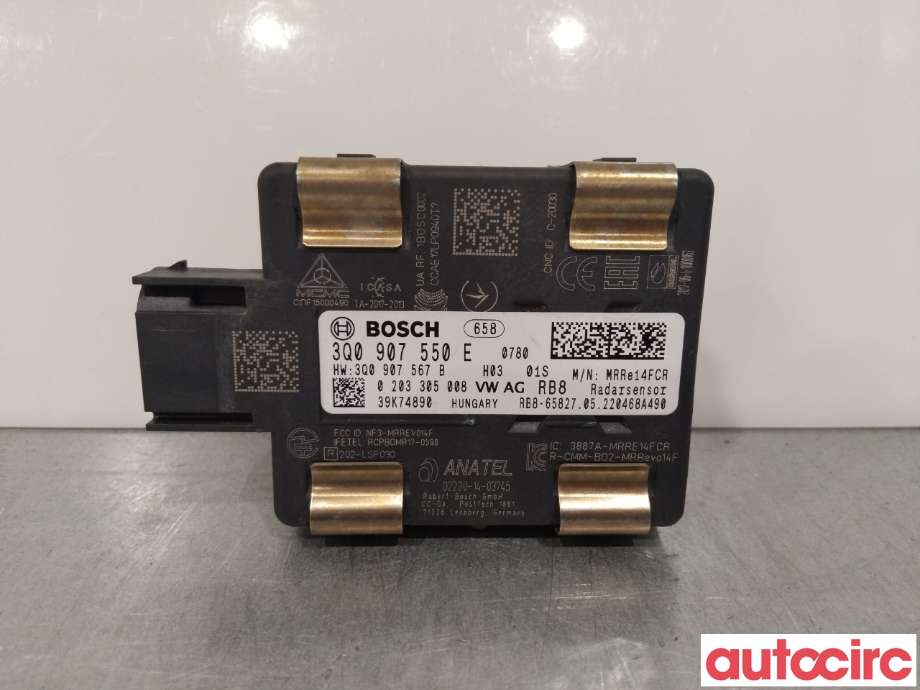 Sensor radar til VW Passat 2015-2019 (Fase 1) (B8) (B8) (VOLKSWAGEN|3Q0907550E|0203305008)