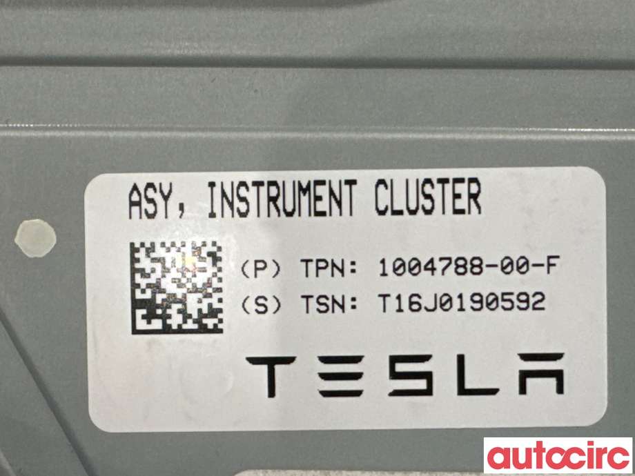 Instrumentpanel til Tesla Model X 2016-->>  (TESLA|1004788-00-F|)