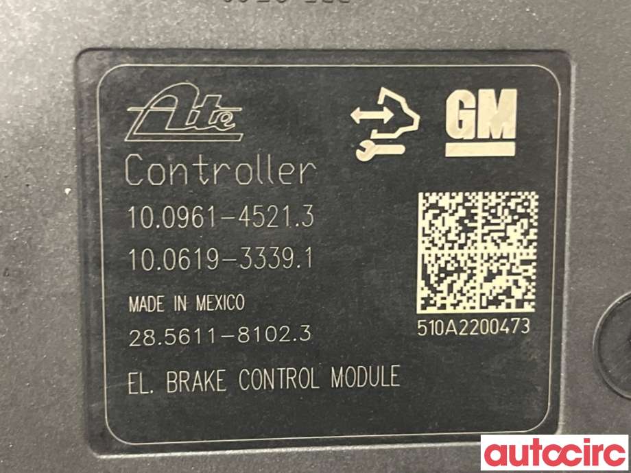 ABS sentral til Opel Astra J 2010-2015  (OPEL|13344015|100961-45213|13347808)
