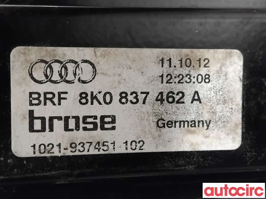 Ruteheis til Audi A4 2007-2014 (Type IV) (B8) (B8) (AUDI|8K0837462D|1021-937451-102|8K0837462E)