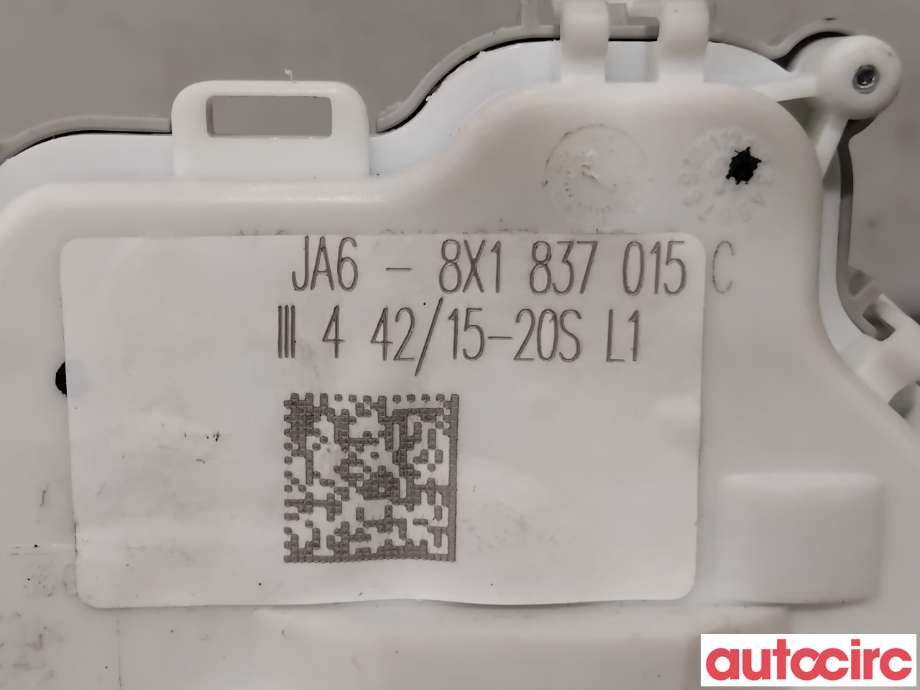 Låsekasse venstre foran til Audi A3 2012-2016 (Type III, Fase 1)  (AUDI|8X1837015C|)