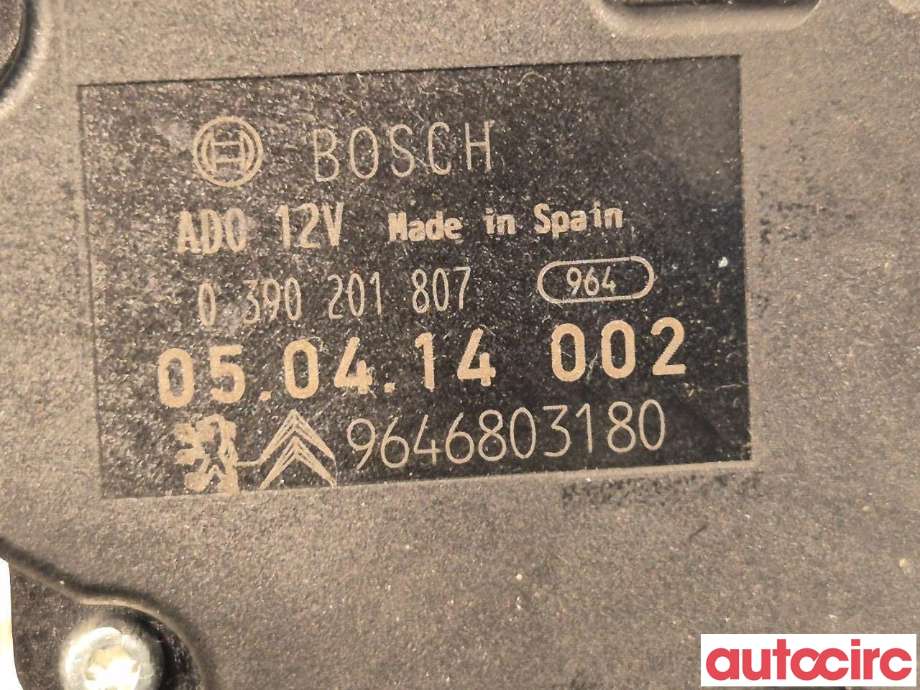 Viskermotor bakrute til Citroën C4 2004-2011 (Type I)  (CITROEN|6405S2|9646803180)
