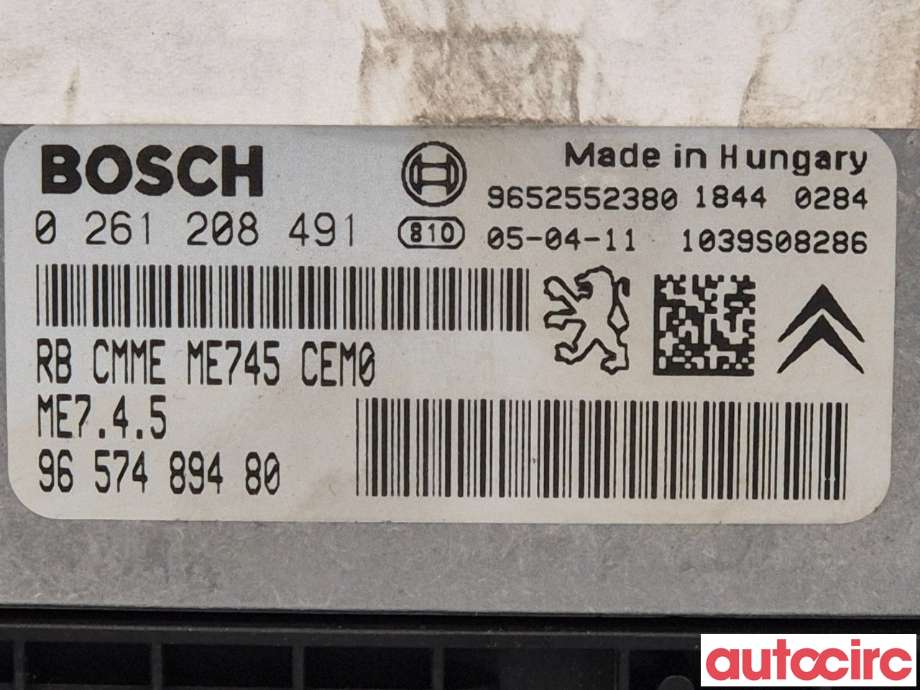 Styreenhet motor til Citroën C4 2004-2011 (Type I)  (CITROEN|1940SV|9657489480)