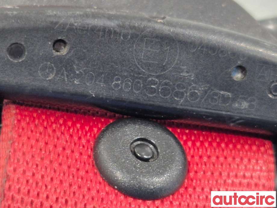 Sikkerhetsbelte foran høyre til Mercedes C-Klasse 2011-2014 (Fase 2) (W204) (W204) (MERCEDES|A20486036863D53|A2048603686)