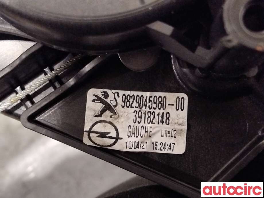 Ruteheis venstre bak til Opel Corsa F 2019-->>  (OPEL|9829045980|39182148)