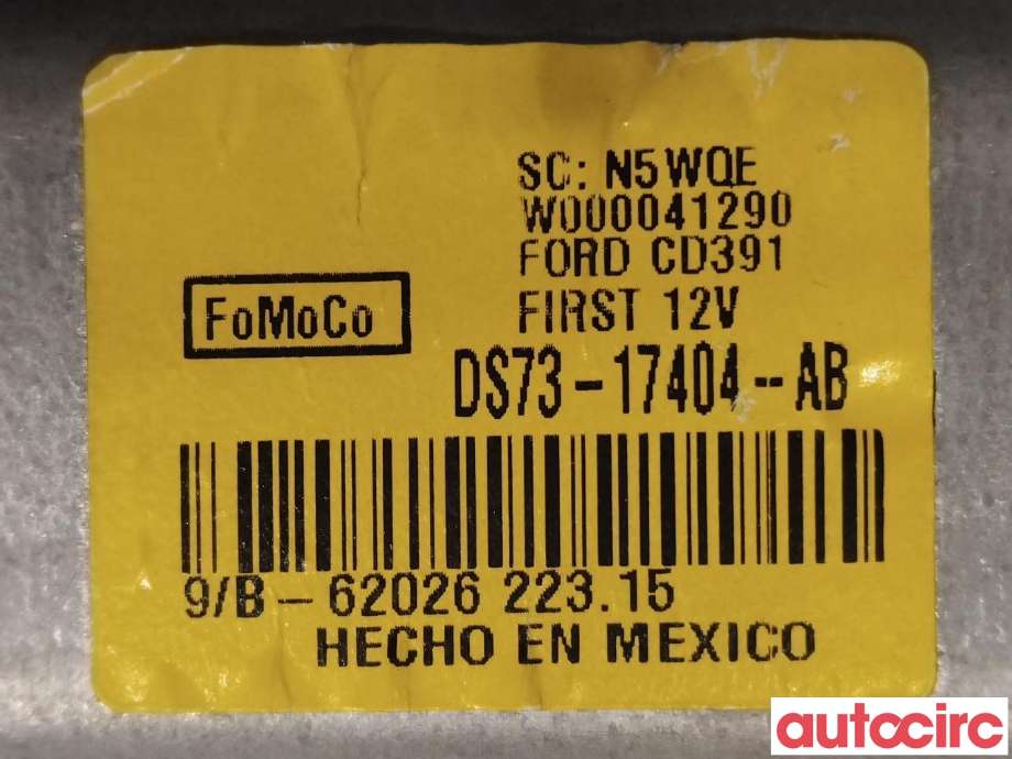 Viskermotor bakrute til Ford Mondeo 2014-2019 (Type V, Fase 1) (FORD|1872394|DS73-17404-BA)