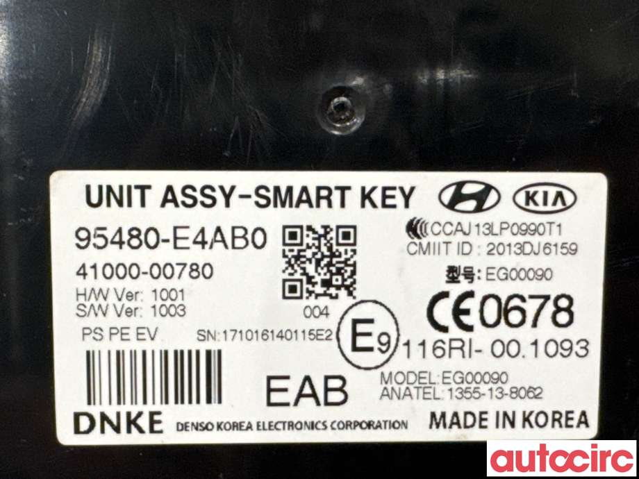 Styreenhet nøkkelfri/keyless til Kia Soul 2014-2019 (Type II)  (KIA|95480E4AB0|41000-00780|95480-E4AB0)