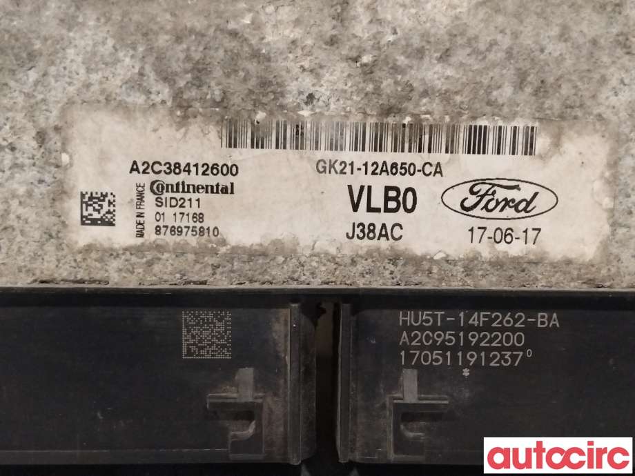 Styreenhet motor til Ford Transit Connect 2013-2018 Type II, Fase 1 (FORD|2076579|A2C38412600|RMGK2A-12A650-ZAA)