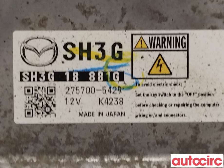 Styreenhet motor til Mazda CX-5 2012-2017 (Type I) (MAZDA|SH3G-18-881S|SH3G-18-881G)