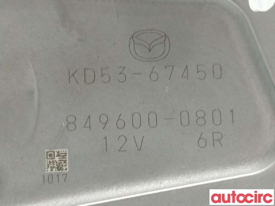 Viskermotor bakrute til Mazda CX-5 2012-2017 (Type I)  (MAZDA|KD53-67-450)