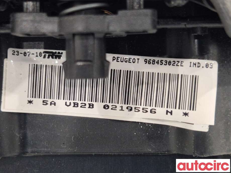 Airbag rattpute til Peugeot 5008 2010-2017 (Type I)  (PEUGEOT|4112PF|96845302ZE)
