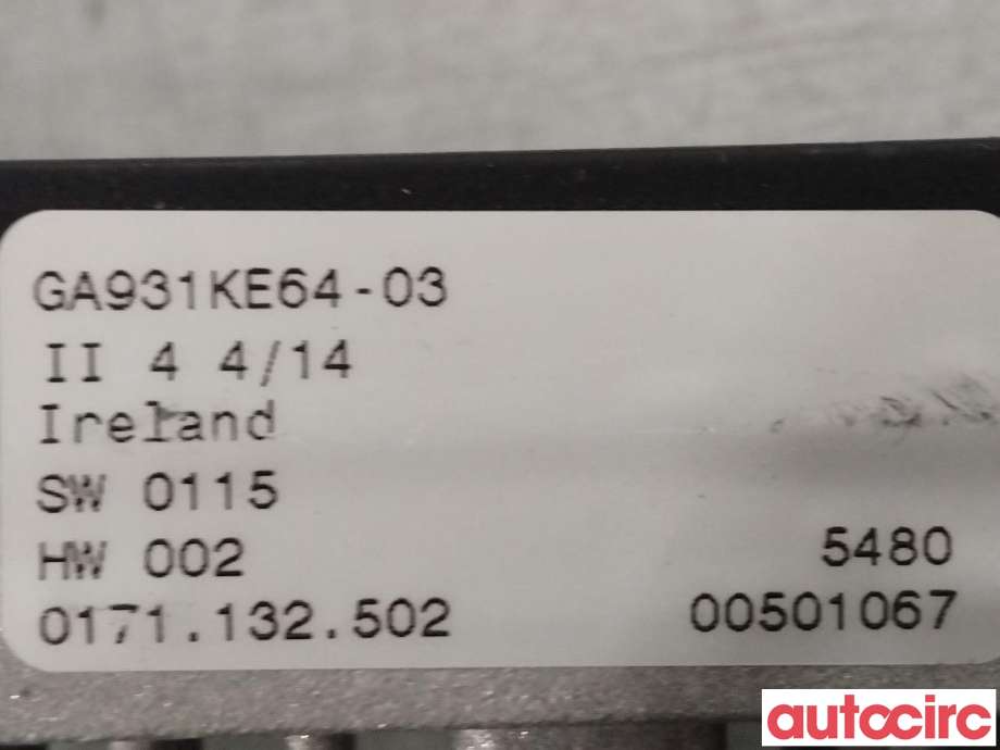 Varmeapparat register til Mazda CX-5 2012-2017 (Type I)  (MAZDA|KE64-61-AC0|GA931KE64)