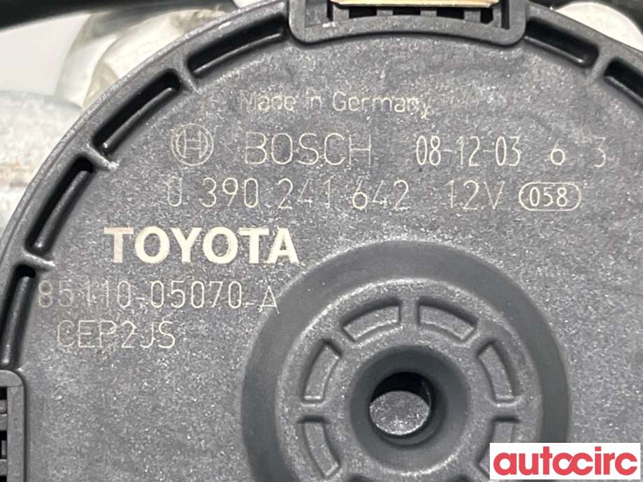 Viskermotor frontrute til Toyota Avensis 2009-2015 (Type III, Fase 1)  (TOYOTA|8501005080|0390241642|85110-05070)