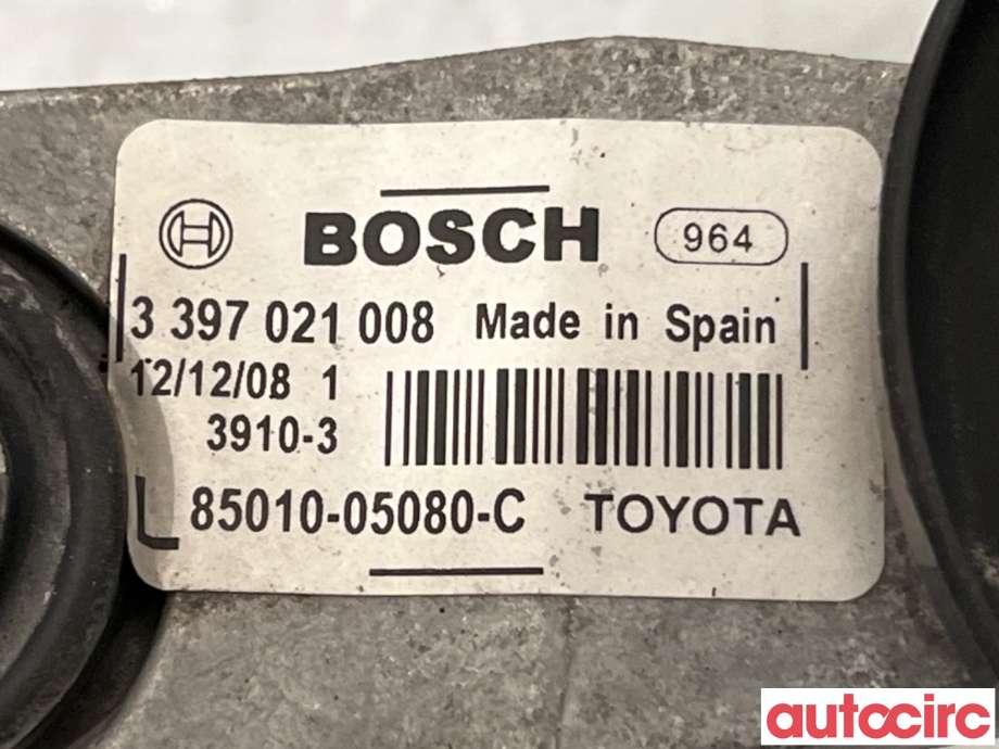 Viskermotor frontrute til Toyota Avensis 2009-2015 (Type III, Fase 1)  (TOYOTA|8501005080|0390241642|85110-05070)