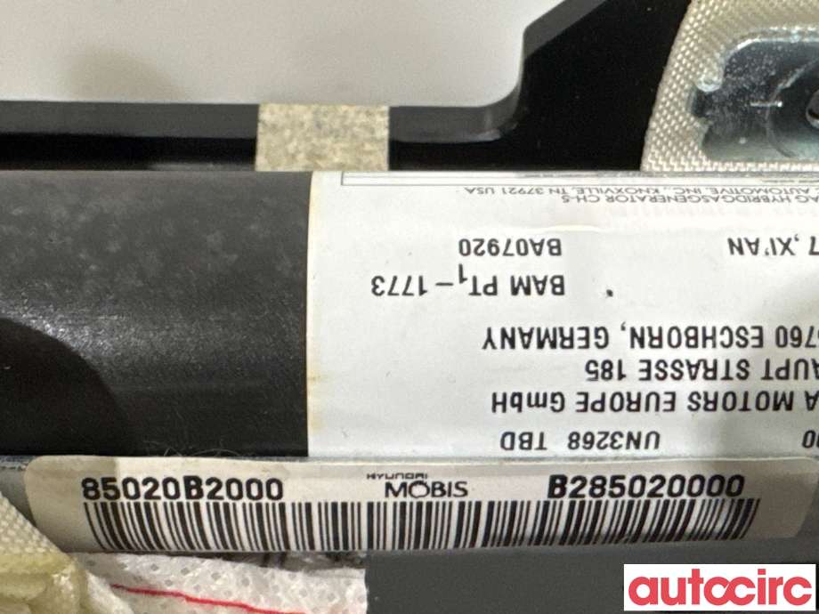 Airbag gardin høyre til Kia Soul 2014-2019 (Type II) (KIA|85020B2000|)