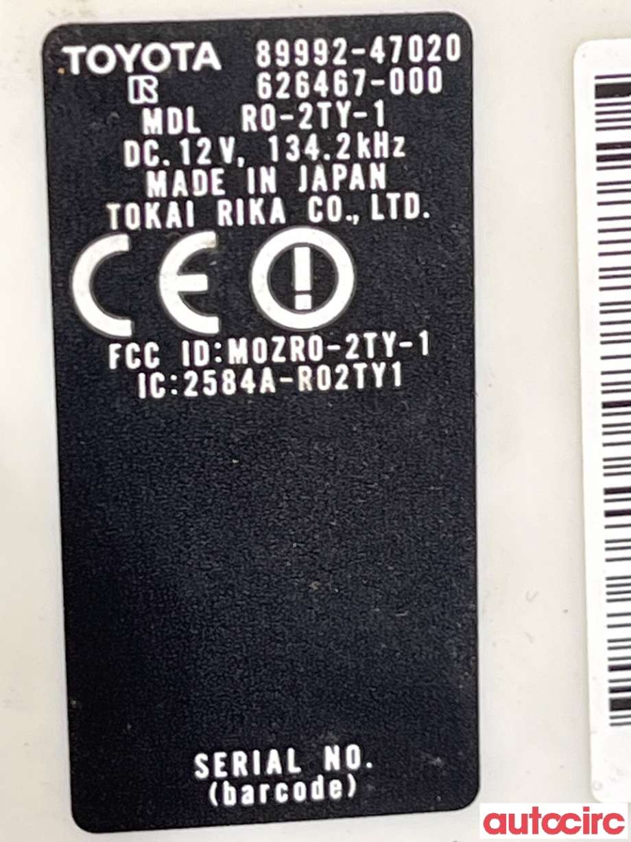Styreenhet diverse til Toyota Prius 2004-2009 (Type II) (COMBI) (COMBI) (TOYOTA|8999247062|8999247020)