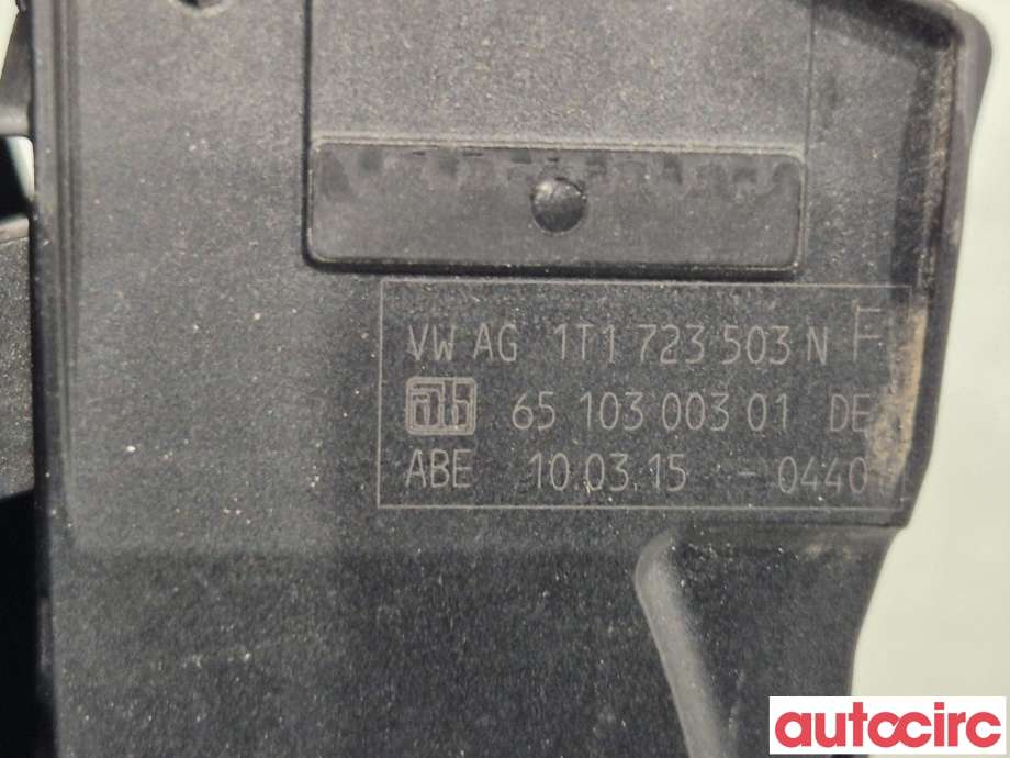 Pedal gass til VW Touran 2010-2015 (Type I, Fase 3) (VOLKSWAGEN|2K5723503A|1T1723503N)