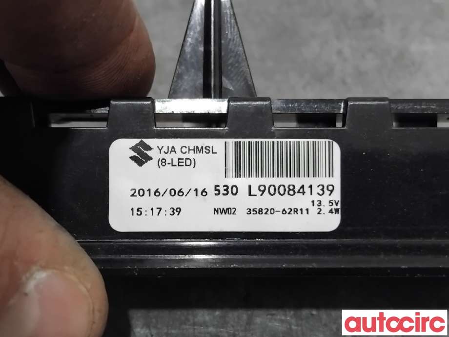 Baklykt bremselys bakrute til Suzuki Ignis 2016-->> (Type II) (SUZUKI|35820-62R11|L90084139)