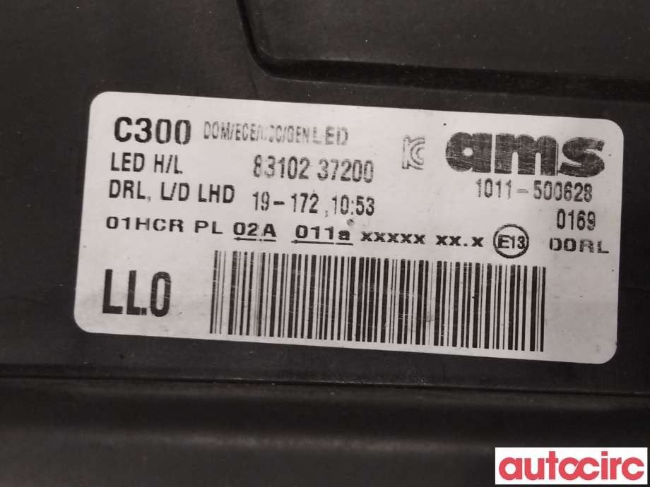 Frontlykt høyre halogen til SsangYong Korando 2019-->> (Type IV) (SSANGYONG|8310237200)