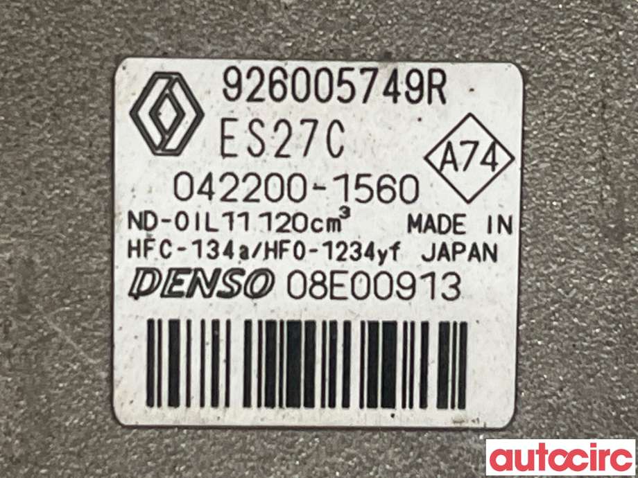 Aircondition kompressor til Renault Zoe 2013-2019 (Fase 1) (RENAULT|926005749R|042200-1560)