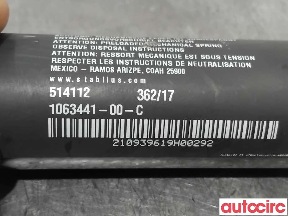 Dørstopper til Tesla Model X 2016-->>  (TESLA|1063441-00-C|)