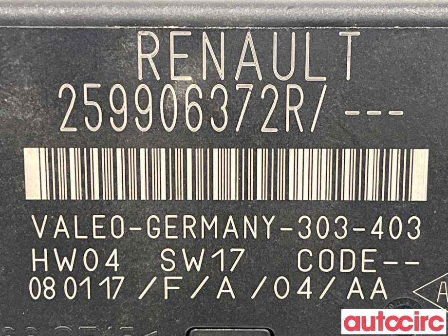 Styreenhet parkering til Renault Zoe 2013-2019 (Fase 1)  (RENAULT|259906372R)