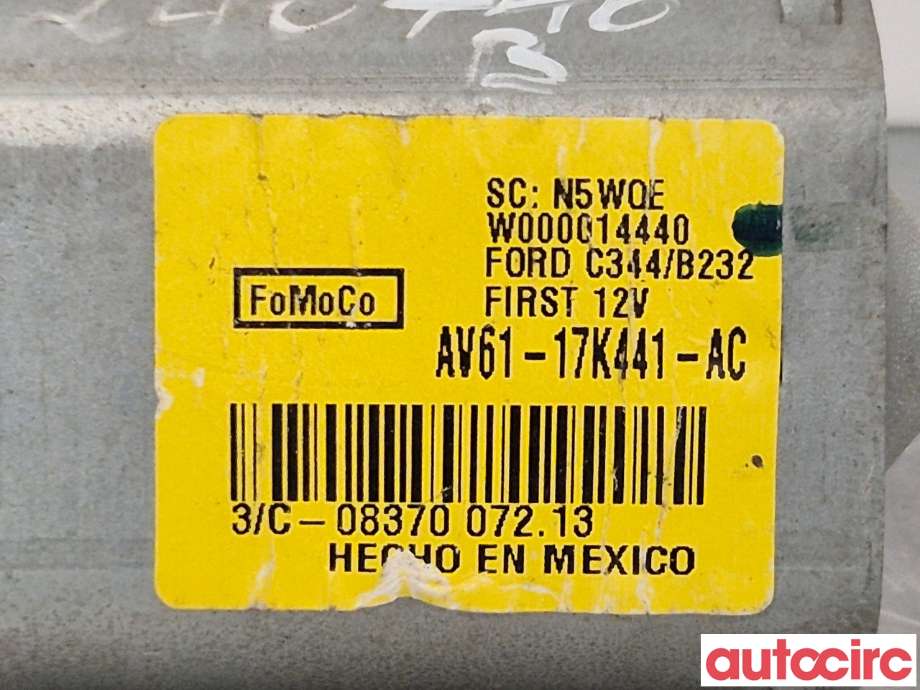 Viskermotor bakrute til Ford C-Max 2010-2015 (Type II, Fase 1)  (FORD|1755929|AV61-17K441-AC)