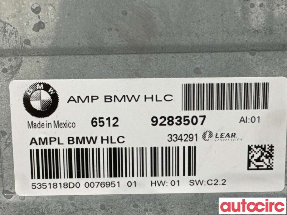 Bilstereo forsterker til BMW X3 2010-2017 (F25) (F25) (BMW|65122622680||65129283507)