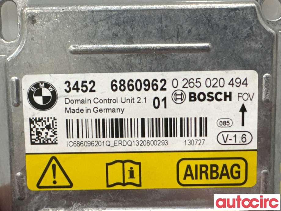 Airbag elektronikk til BMW X3 2010-2017 (F25) (F25) (BMW|34526860962|0265020494)