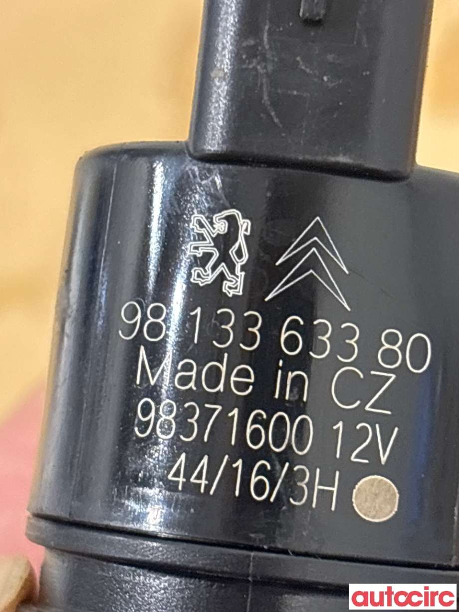 Spylerpumpe foran til Peugeot 3008 2016-->> (Type II)  (PEUGEOT|9813363380)