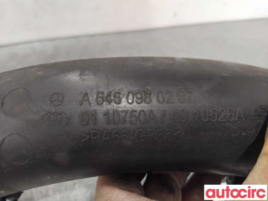 Turbo rør til Mercedes C-Klasse 2007-2011 (Fase 1) (W204) (W204) (MERCEDES|A6460980207|)