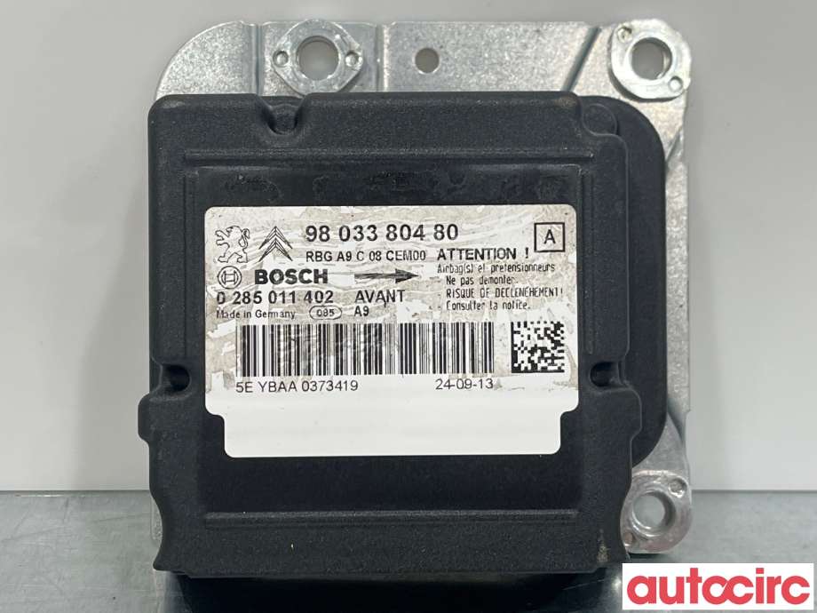 Airbag elektronikk til Peugeot 208, 2012-2019 (Type I)  (PEUGEOT|9803380480)