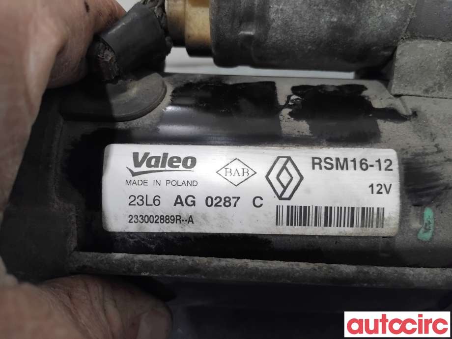 Starter diesel til Opel Vivaro B 2014-2019  (OPEL|95524006|RSM16-12|233002889R)