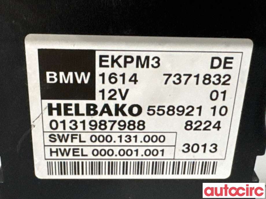 Styreenhet drivstoffpumpe til BMW X3 2010-2017 (F25) (F25) (BMW|16147411596|558921|0131987988)