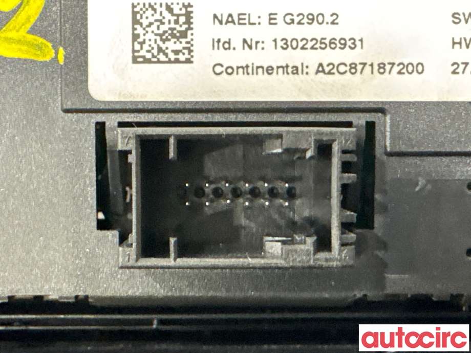Varmeapparat betjening til BMW X3 2010-2017 (F25) (F25) (BMW|64119312722|A2C87187200)