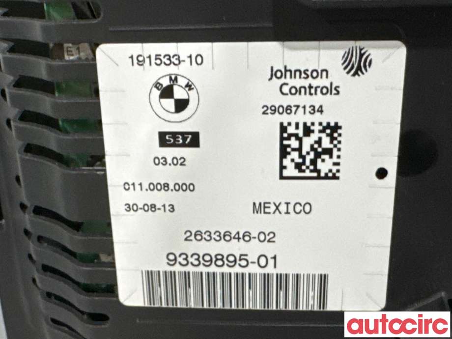 Instrumentpanel til BMW X3 2010-2017 (F25) (F25) (BMW|62106820602|2633646-02|9339895)