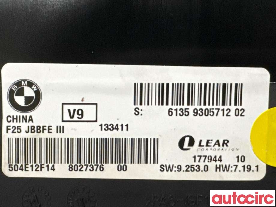 Styreenhet diverse til BMW X3 2010-2017 (F25) (F25) (BMW|61356992425||61359305712)